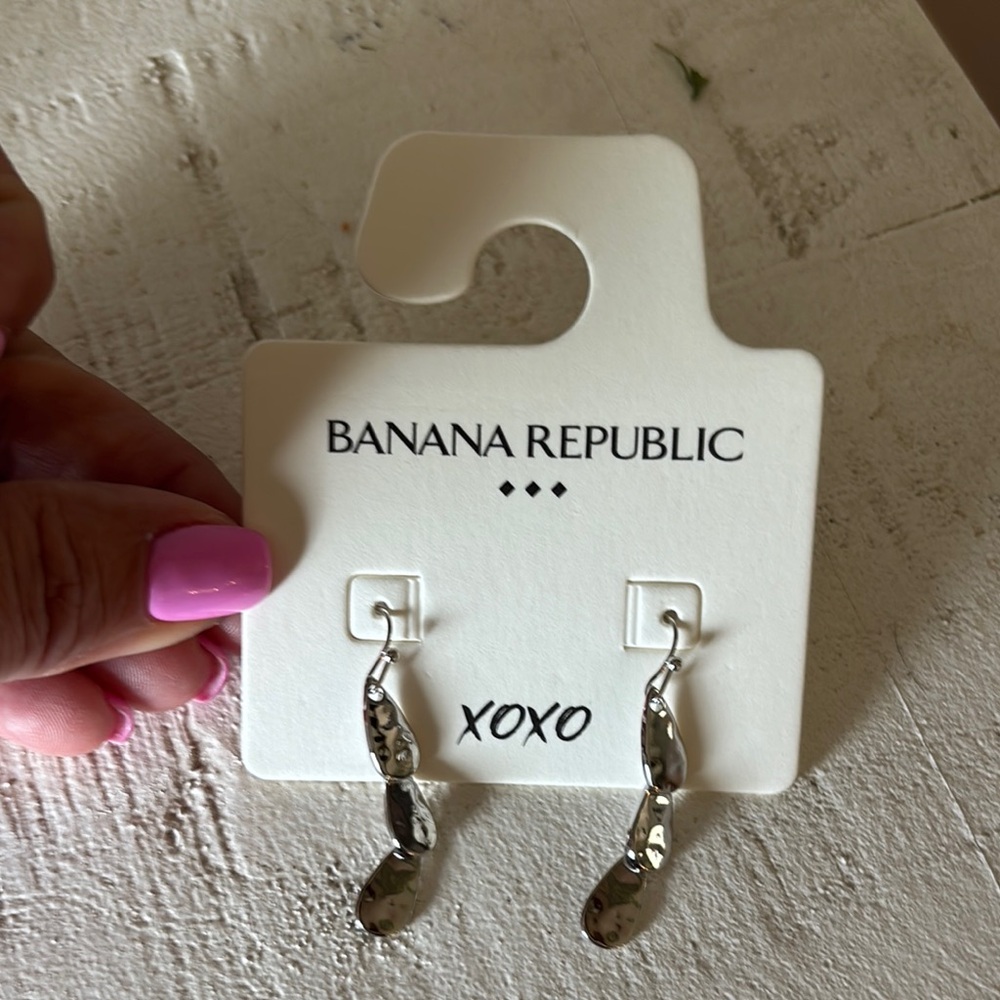 Banana Republic Shimmering Silver Earrings